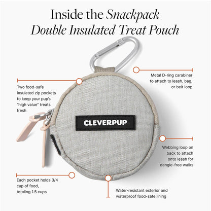 Snackpack Double Insulated Dog Treat Pouch - Assorted Colors