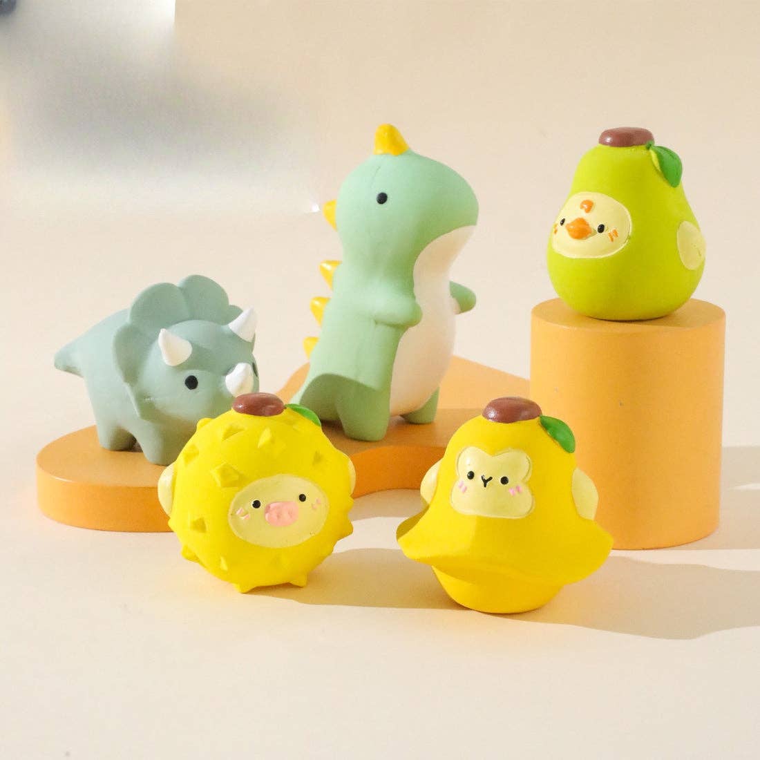 Cute Dino Latex Squeaky Toy