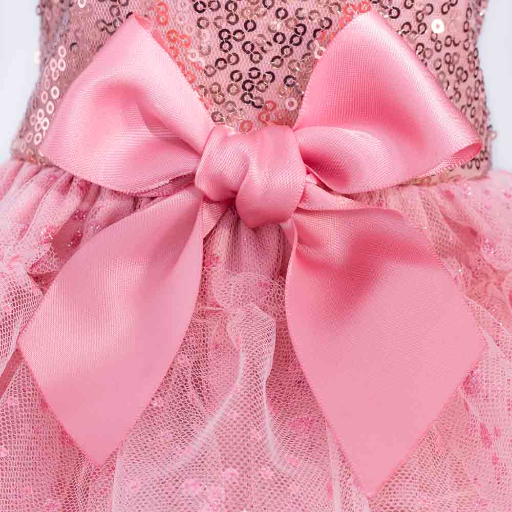 Sparkly Pink Sequin Dog Tutu Dress
