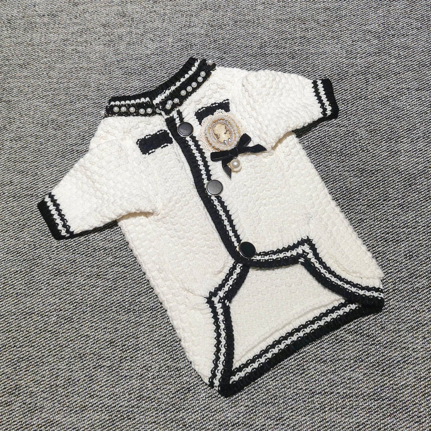 Fashion Dog Sweater - White