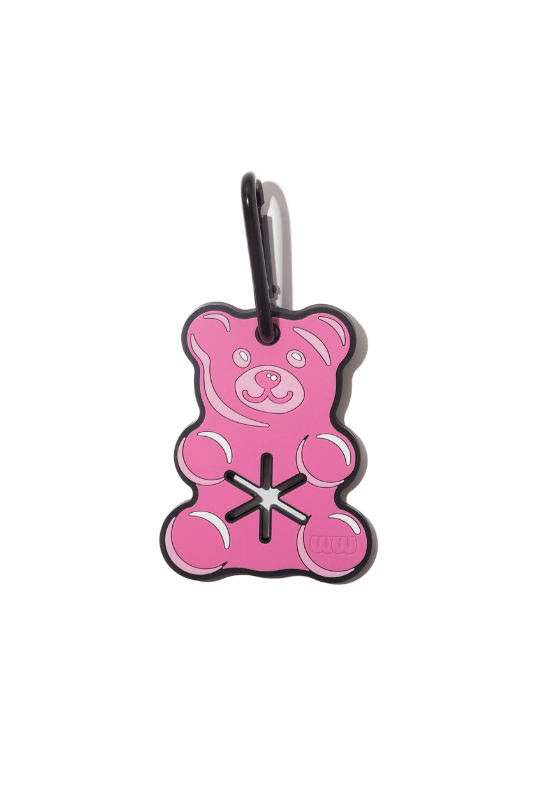 Pink Gummy Bear Poopy Loop Used Dog Waste Bag Holder