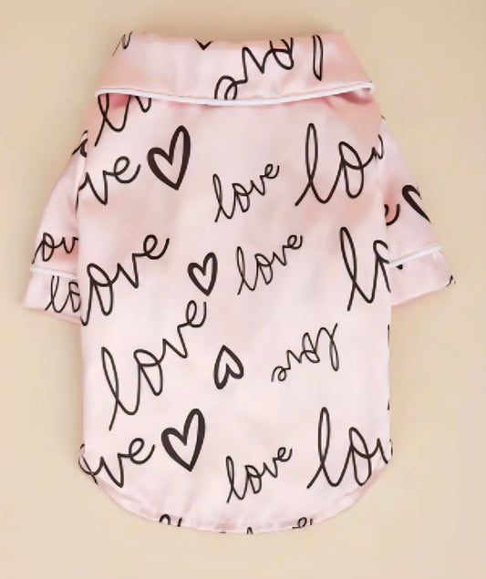 Love Dog Pajamas - Pink