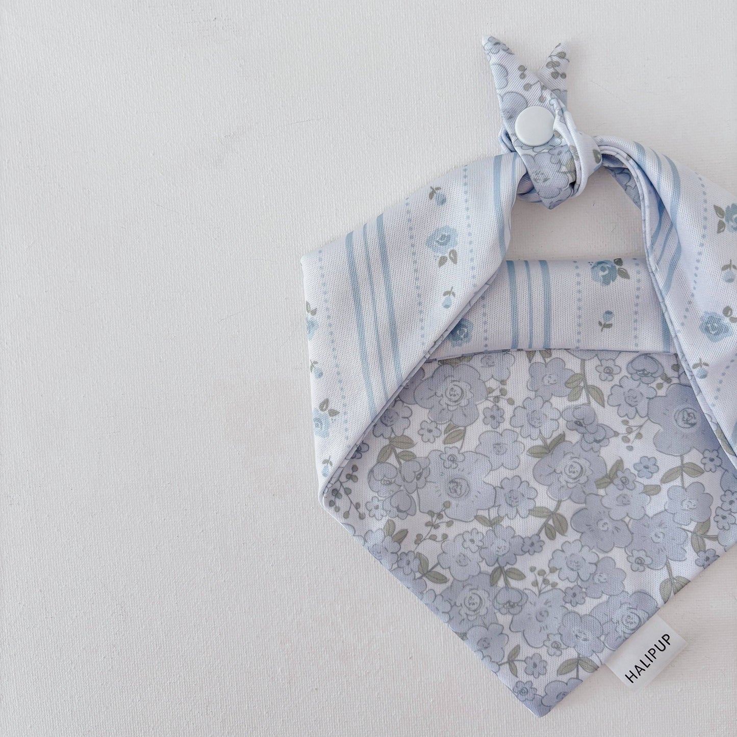 The Lilia Blue Floral Reversible Dog Bandana
