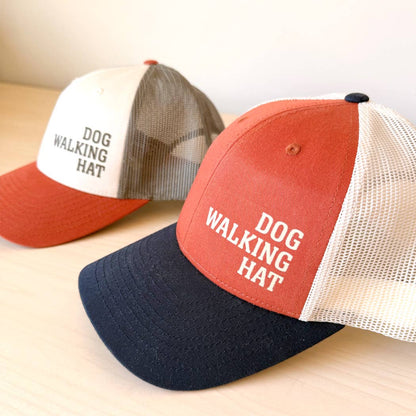 "Dog Walking Hat" Tri-Tone Trucker Hat