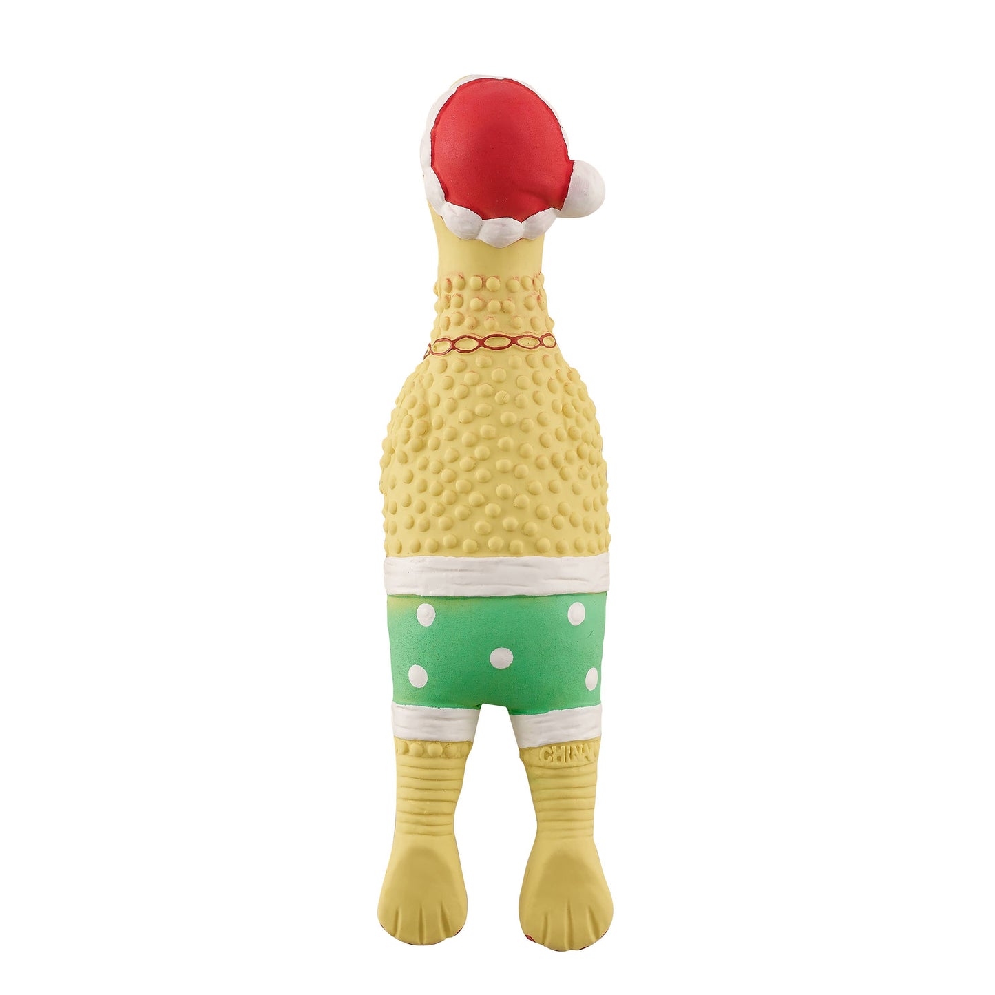 Outward Hound Squawkers Christmas Earl Latex Rubber Chicken