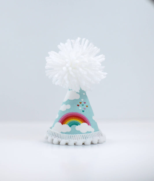 Rainbow Cloud Party Hat