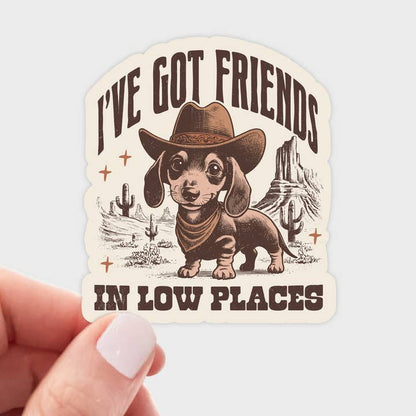 I've Got Friends in Low Places Sticker