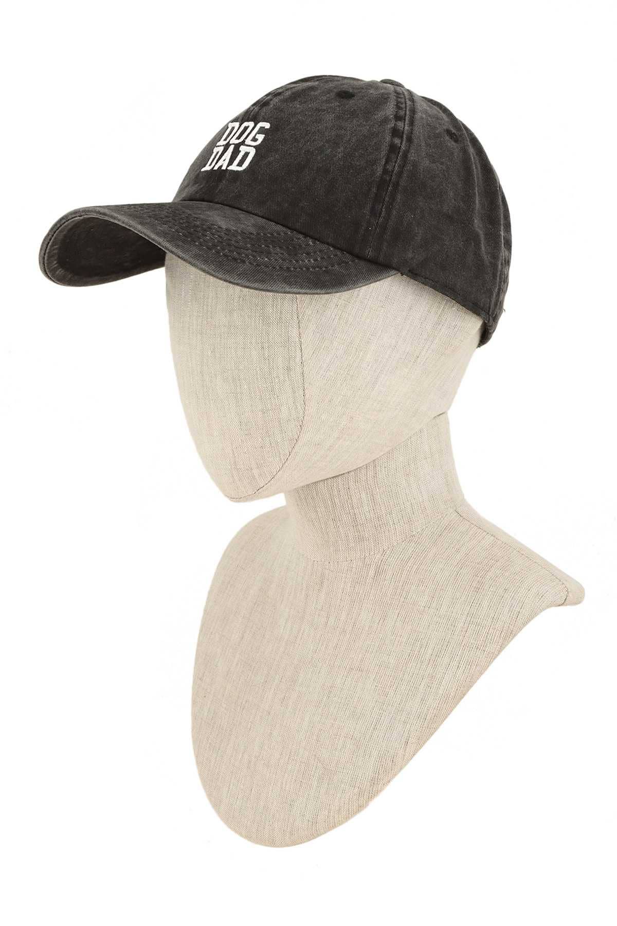 Dog Dad Embroidery Pigment Washed Cap