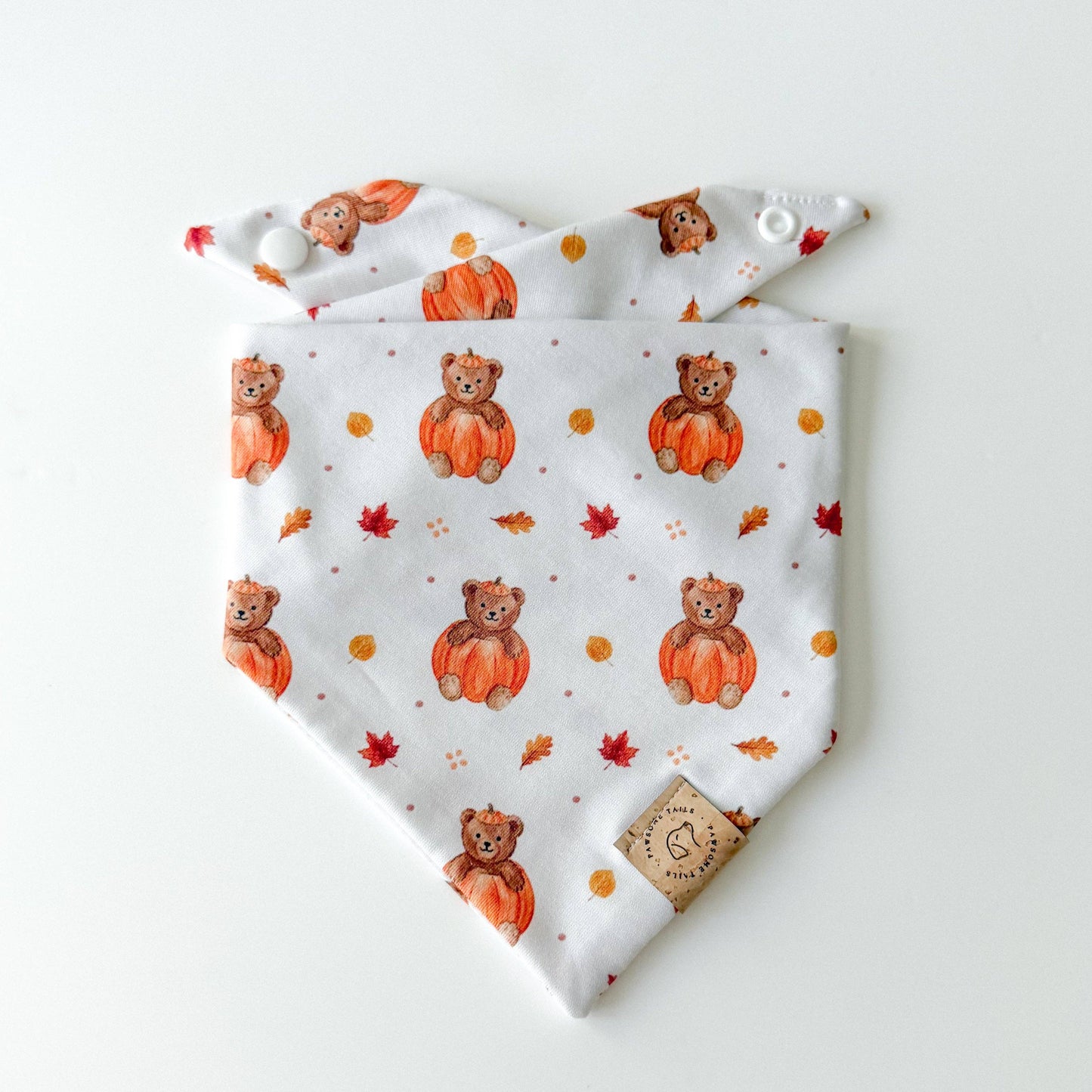 Cute Bear in Pumpkin Bandana