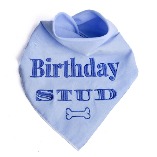 Embroided Birthday Boy Bandana
