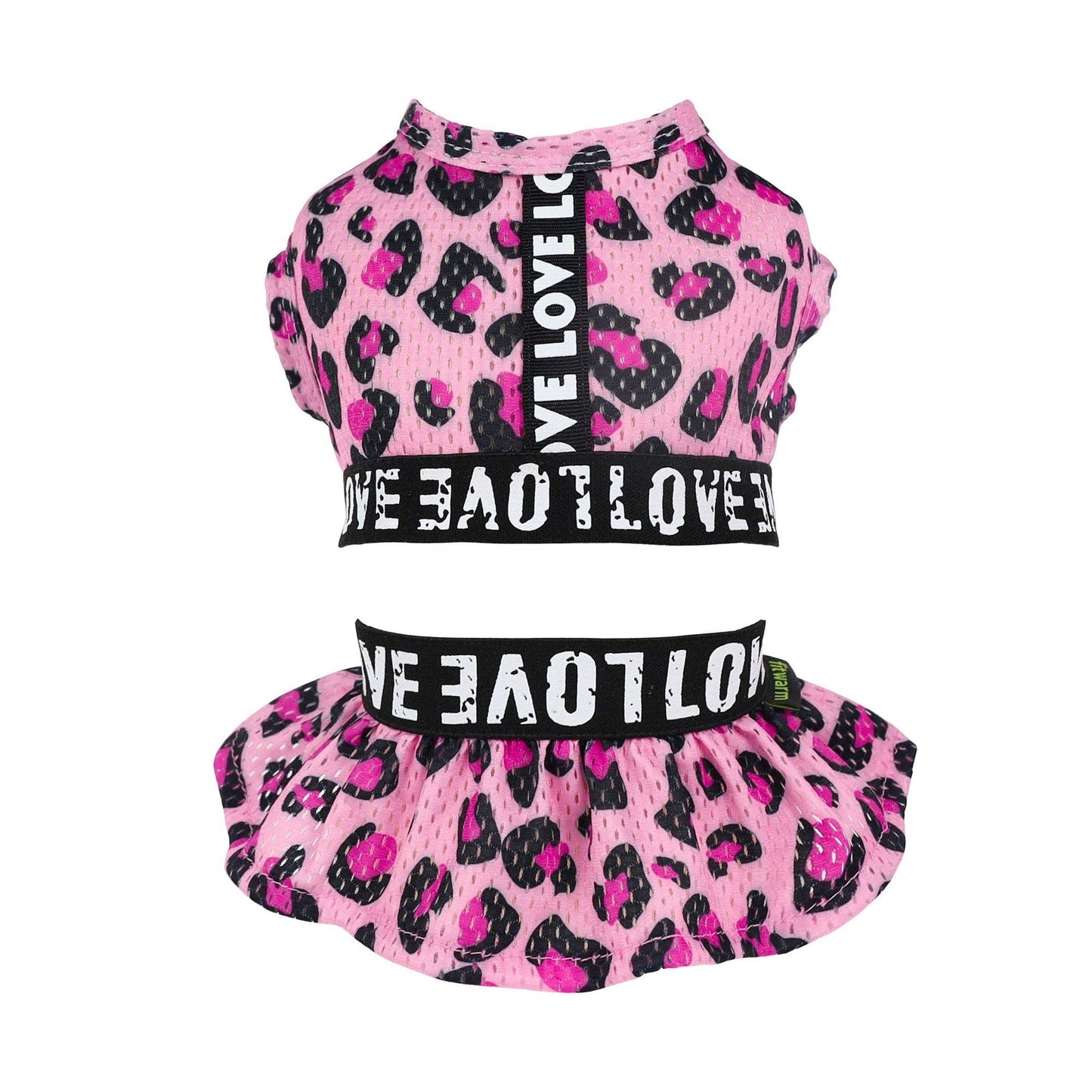 Leopard Athleisure 2 Piece Dress