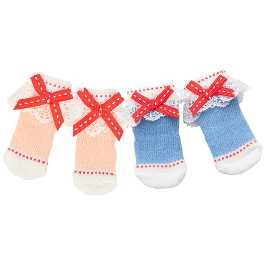 Lovely Lace Socks - Sky Blue