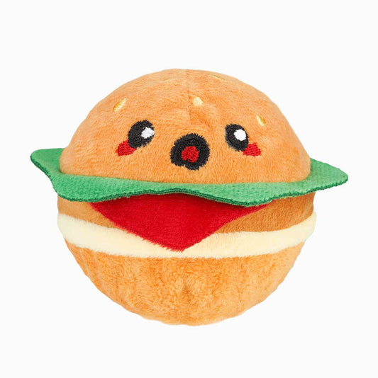 HugSmart Pet - Food Party Hamburger - Dog Ball Toy