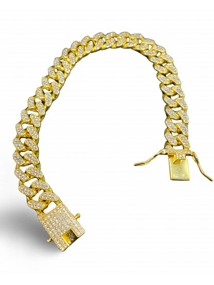Gold Diamond Cuban Dog Collar