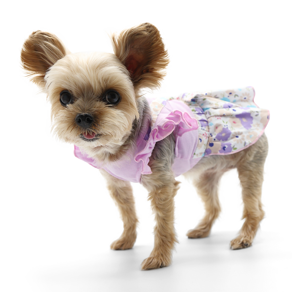 Lilac Cross Back Dog Dress