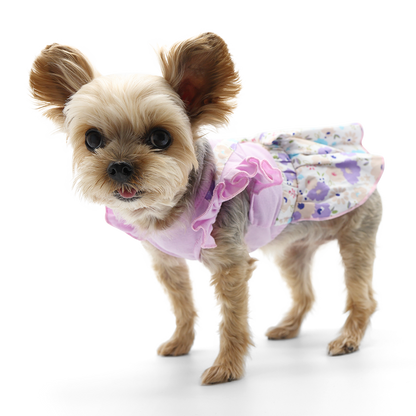 Lilac Cross Back Dog Dress