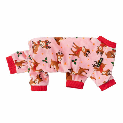 Cute Reindeer Dog Christmas Pajamas