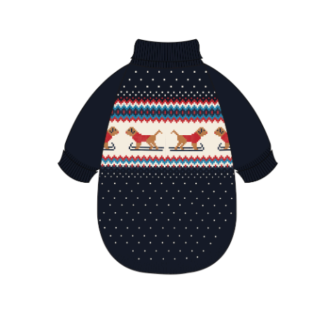 Gray Malin x TFD Hit the Slopes Dog Sweater