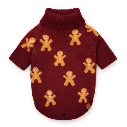 Gingerbread Man Dog Sweater