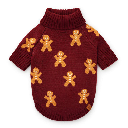 Gingerbread Man Dog Sweater
