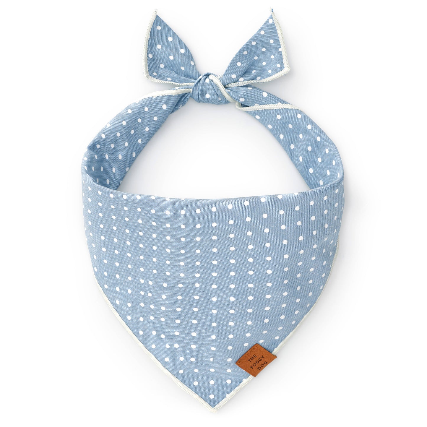 Chambray Dots Spring Dog Bandana