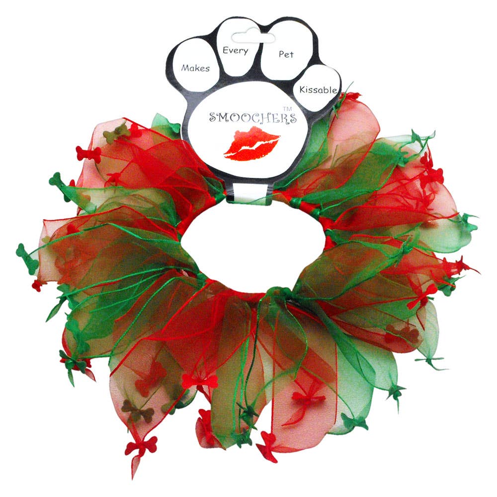 Smoochers Party Dog Collars Christmas Bones