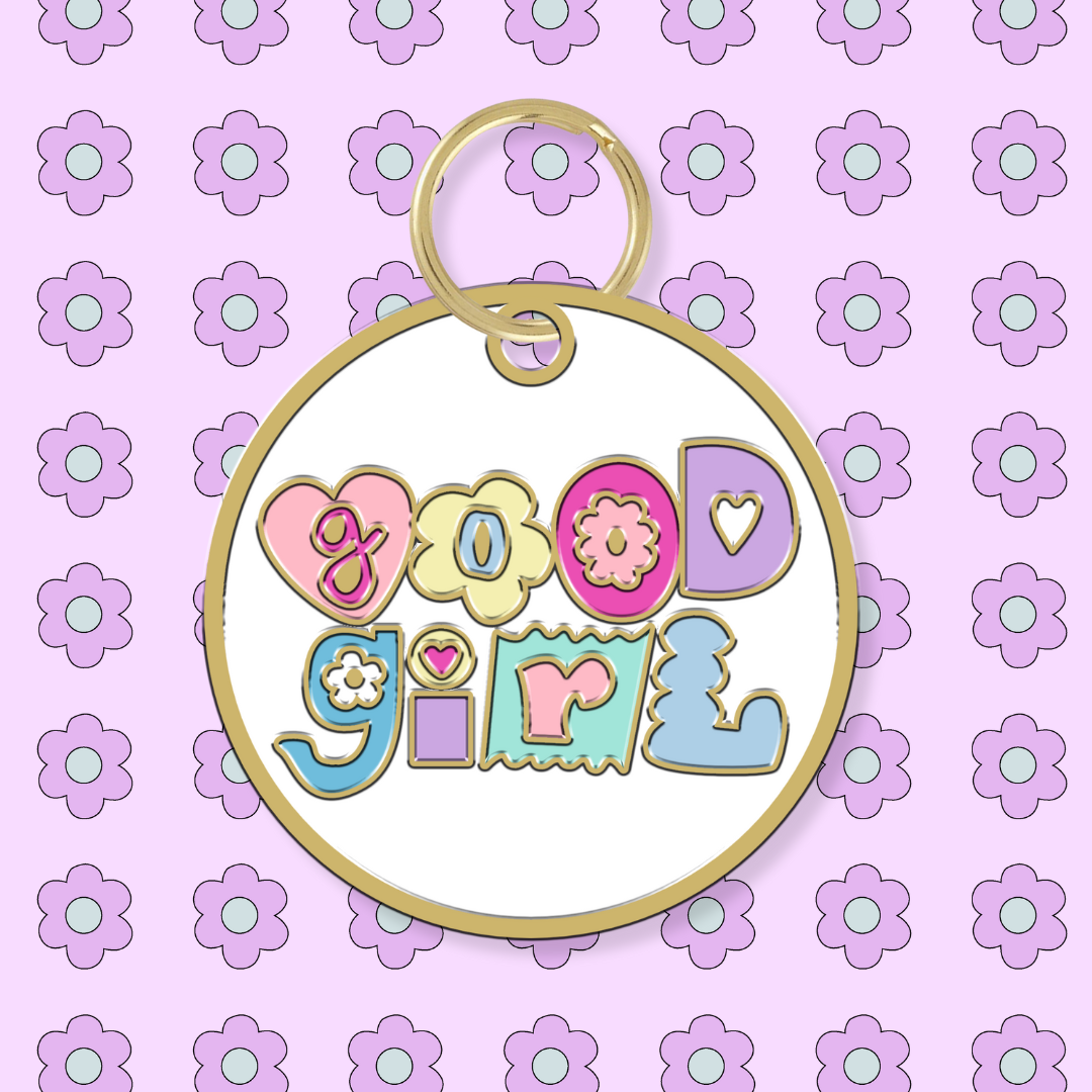 Good Girl Dog Collar Charm