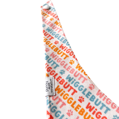 Bandana reversible para perros con lazo Wigglebutt