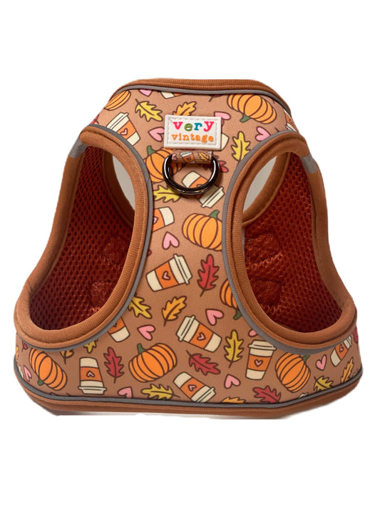 Pumpkin Spice Dog Harness