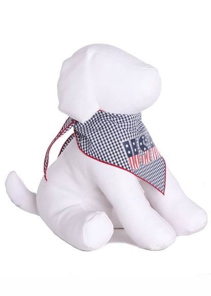 USA Blue Gingham Bandana