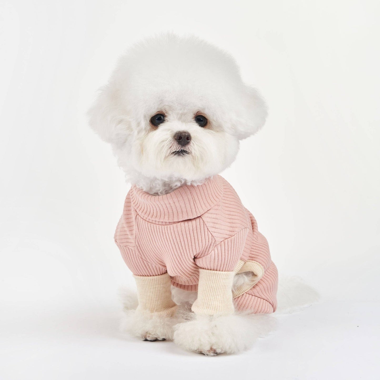 High-neck Blush Dog Onesie