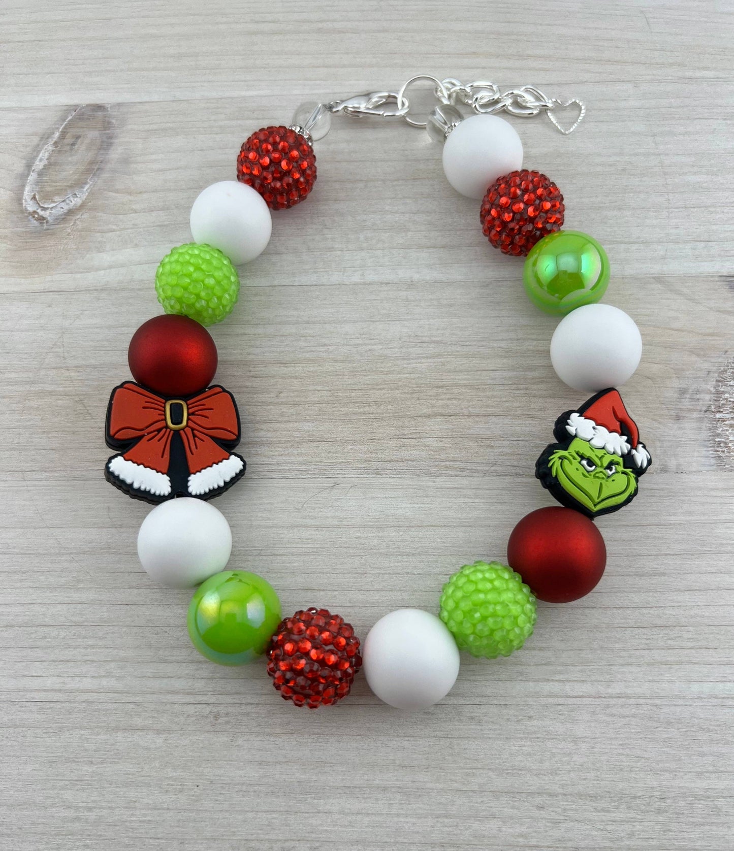 Grinch & Bow Dog Necklace - Assorted Styles