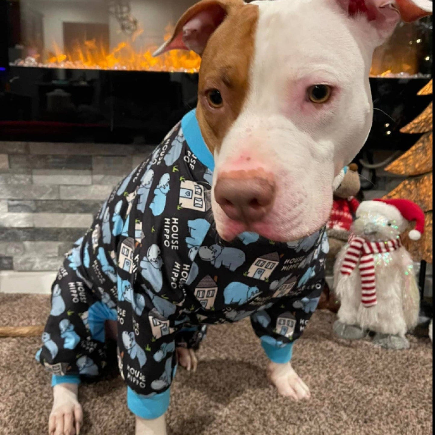 Black 'Pitty-potamus' Pit bull Pajamas