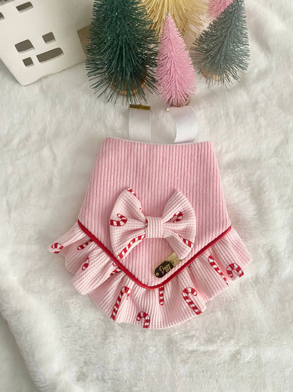 Christmas Candy Cane Dog Bandana