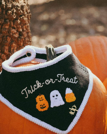 Trick or Treat Knit Bandana