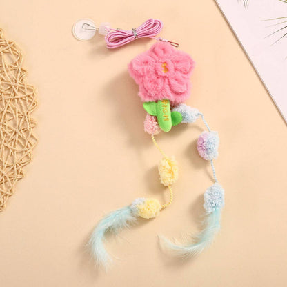 Moo - Soft Pastel Flower Hanging Teaser Toy