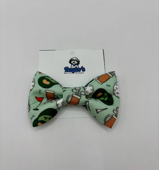 Tee Time Dog Bow Tie