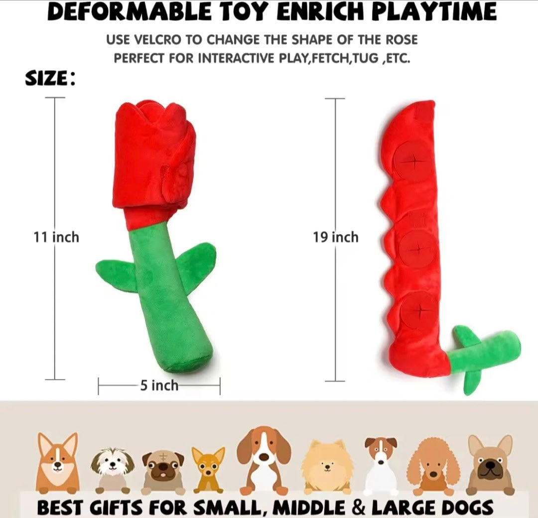 Rose Snuffle Dog Toy