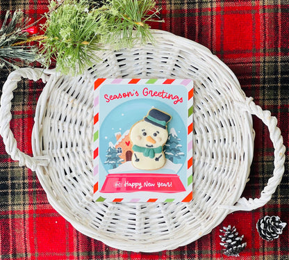 Season's Greetings Mini Christmas Tree Cookie