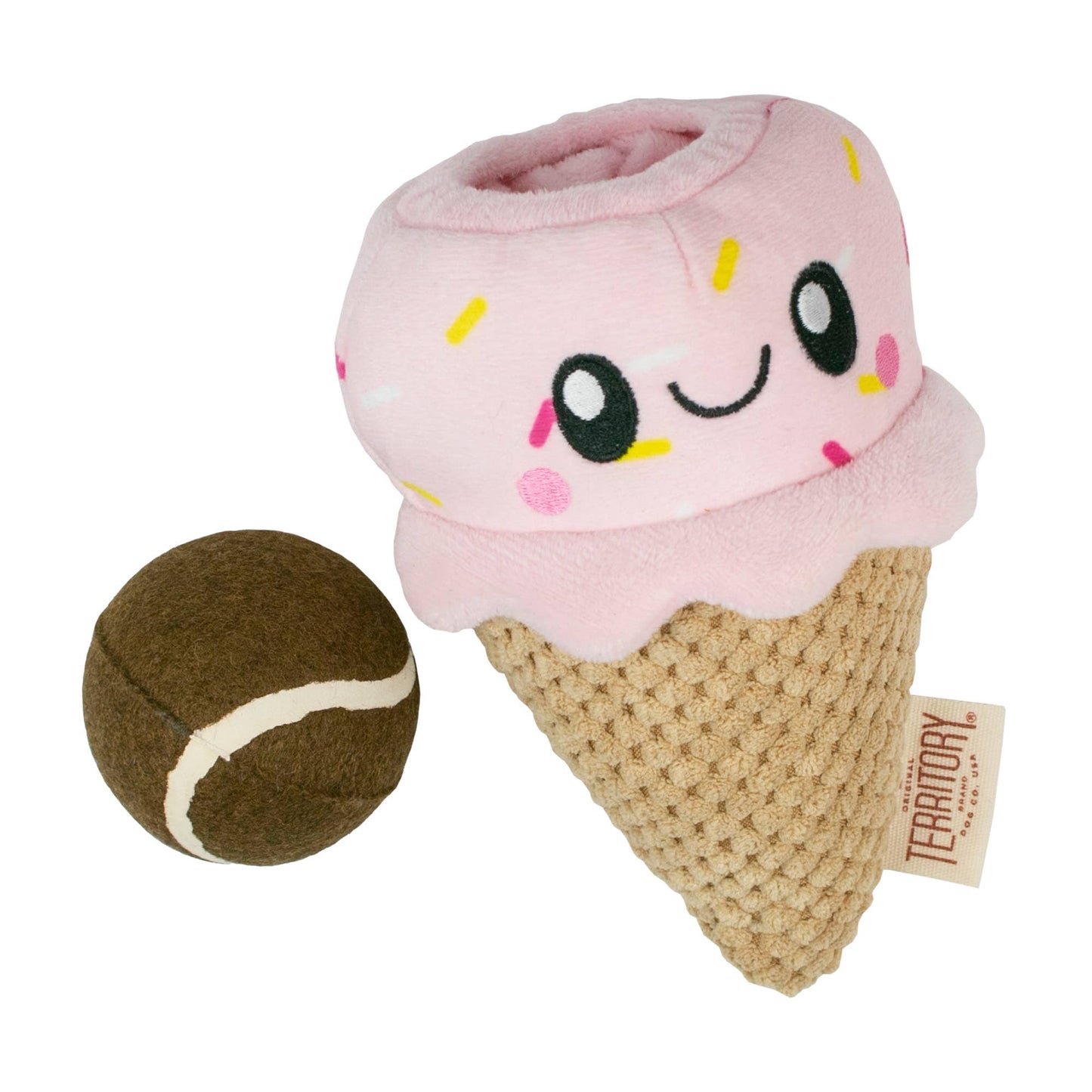 Ice Cream 2-in-1 Dog Toy