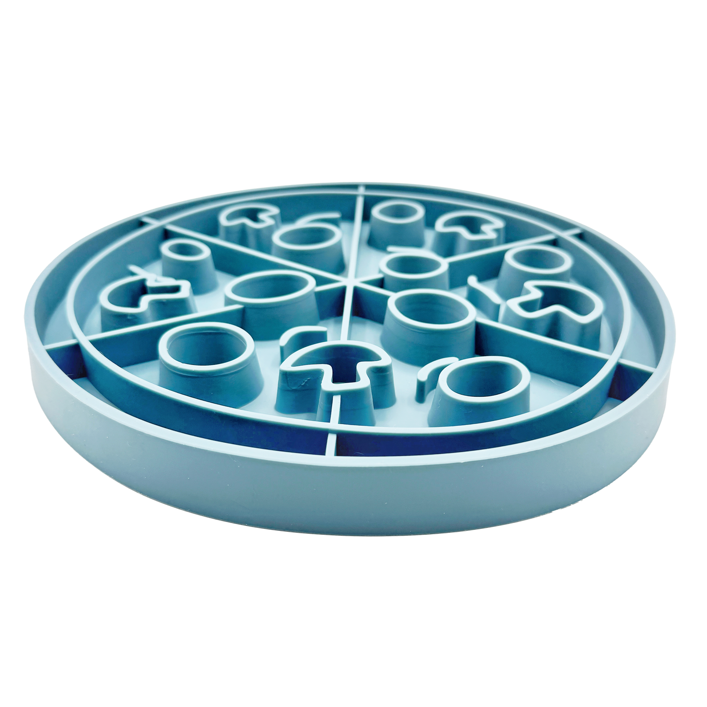 Pizza Snack Mat: 2-in-1 Lick Mat Slow Feed Bowl Combo