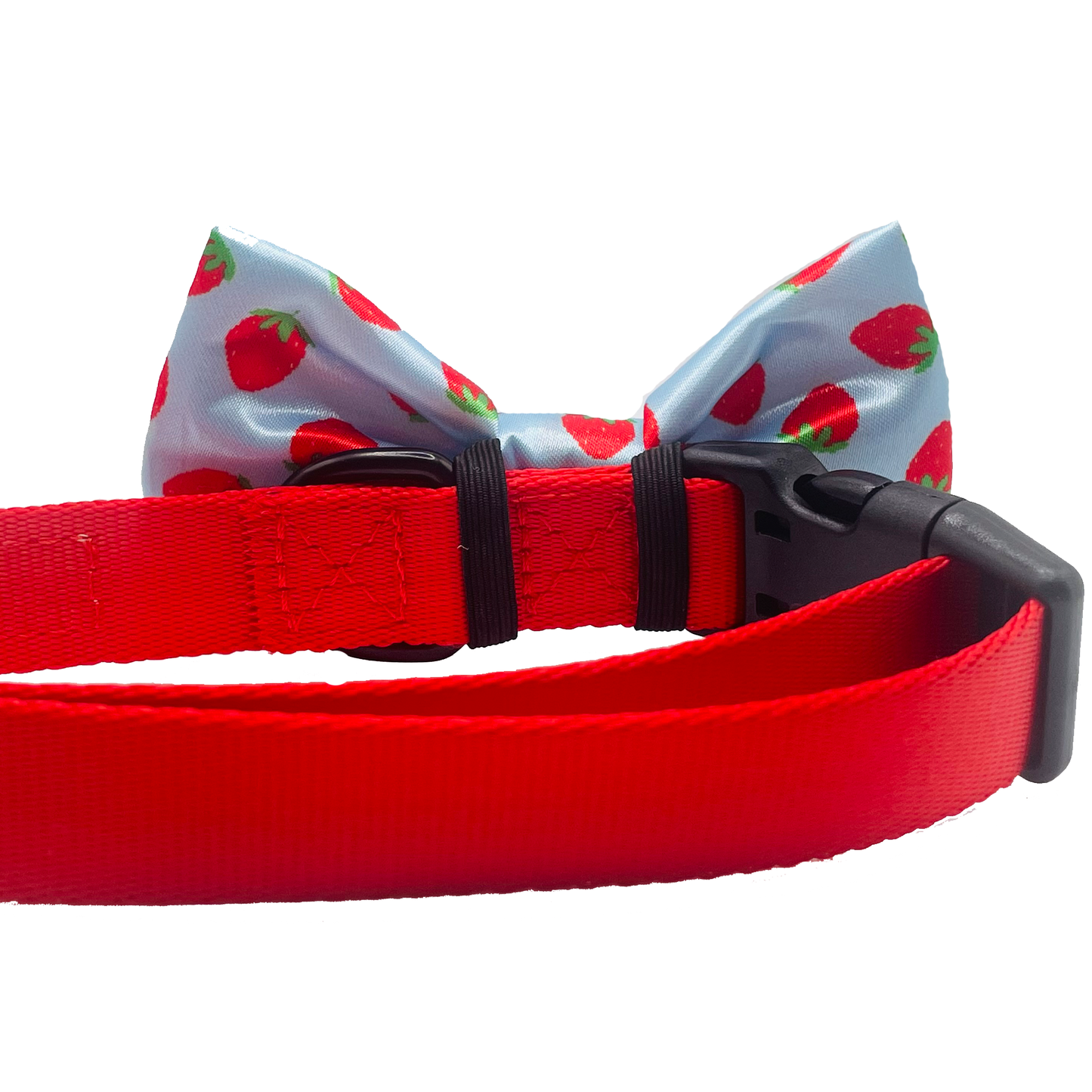 Stawberry Blue Dog Bow Tie
