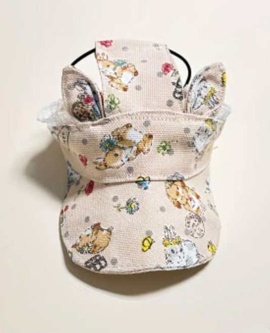 Spring Bunny Dog Hat