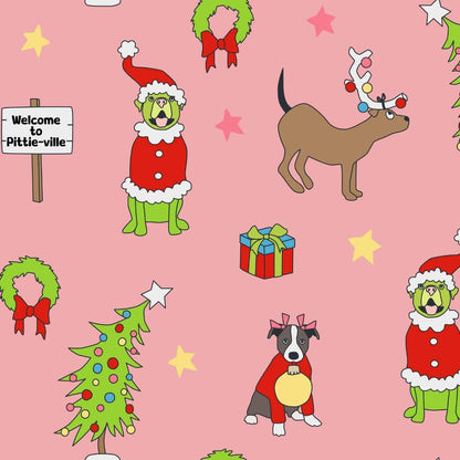 How the Pittie Stole Christmas- Pink TUTU