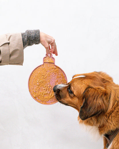 Juego de tapete y espátula para lamer adornos