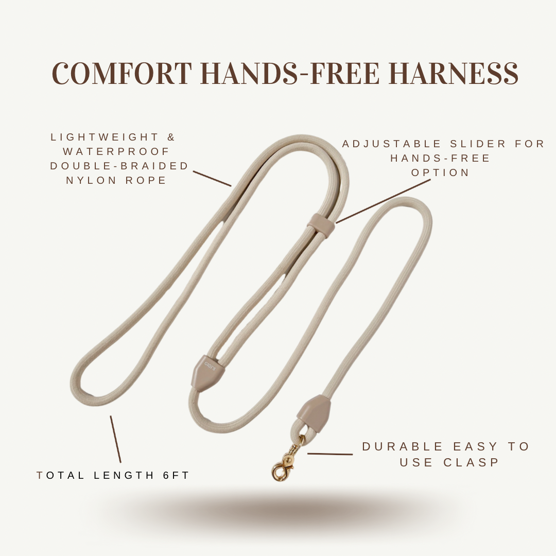 Comfort Hands Free Leash - Toffee