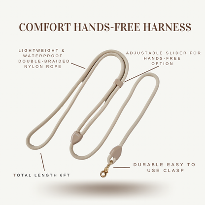 Comfort Hands Free Leash - Toffee