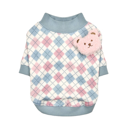 Camisa para perro Annika de Pinkaholic con osito de peluche - Aguamarina