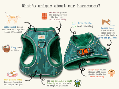 Western Cactus Dog Harness
