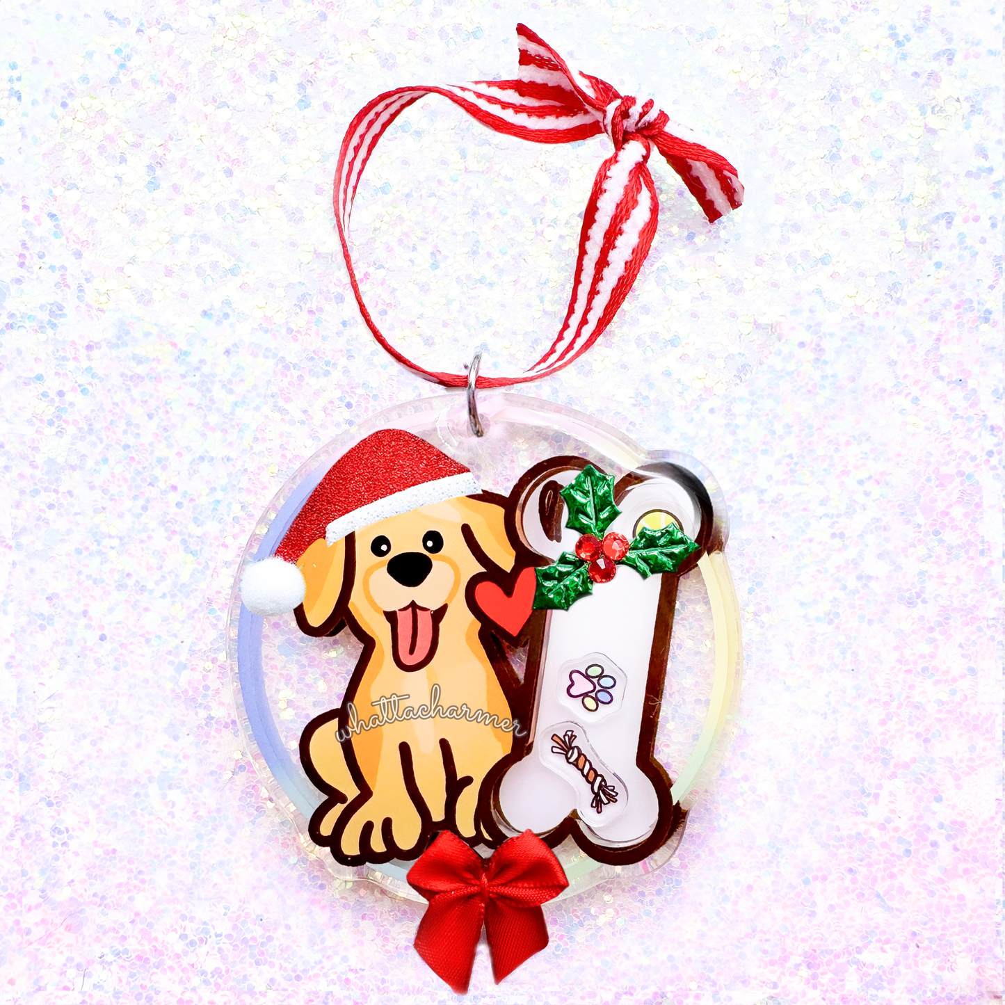 Labrador Retriever Christmas Ornament, Yellow